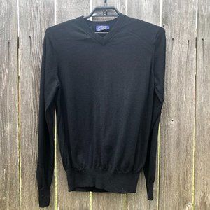 Jeremy Argyle 100% Merino Wool V-Neck Sweater